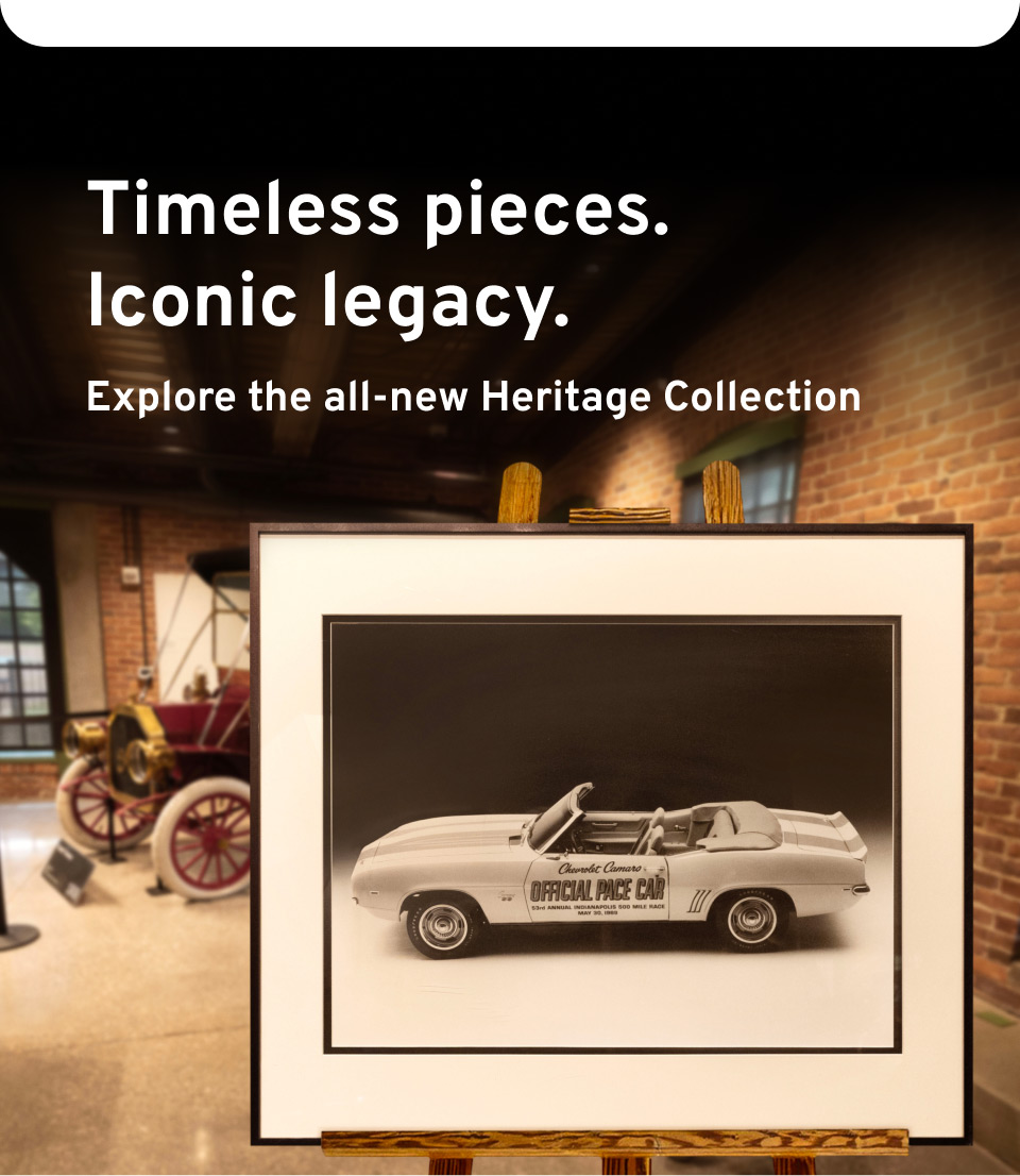 Framed artwork from the GM Heritage Center archives.