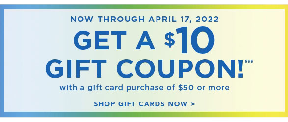 Get a $10 Gift Coupon