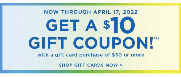 Get a $10 Gift Coupon