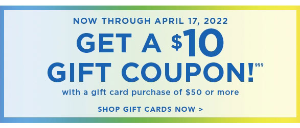 Get a $10 Gift Coupon