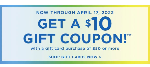 Get a $10 Gift Coupon