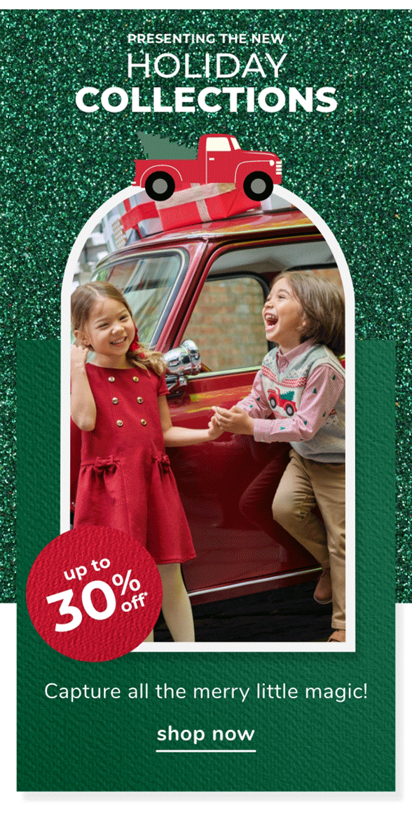 New Arrivals: Gymboree Holiday Collection New Launch 30% Off +