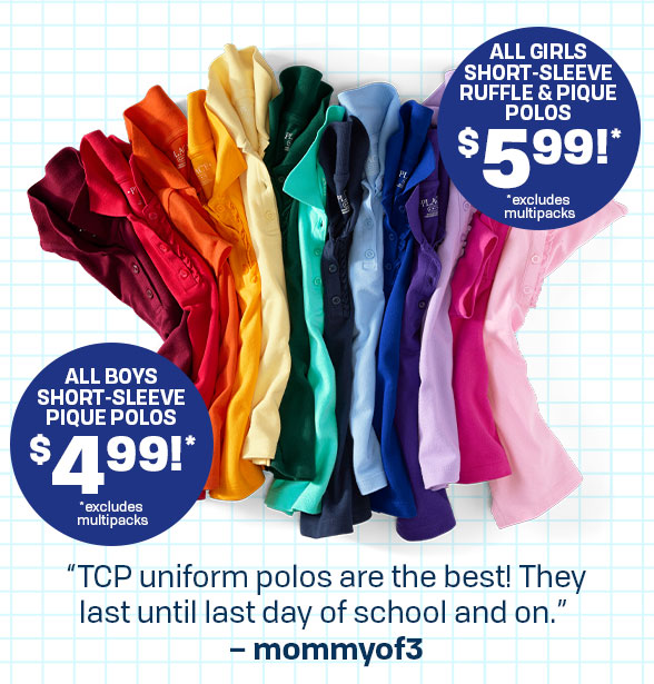 The Children's Place, A+ Uniform Styles all 4.99+! The Children's Place