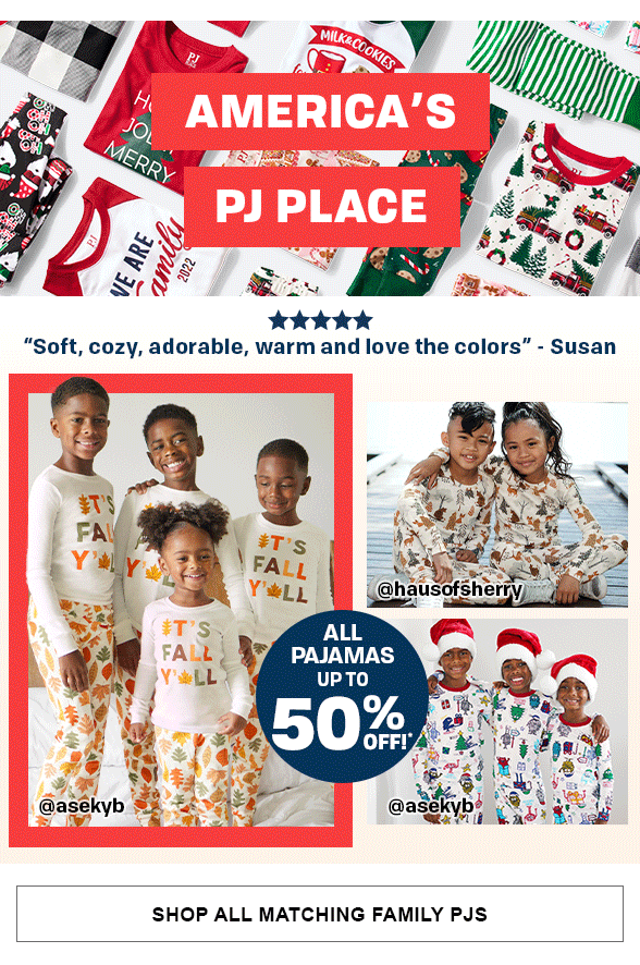 Up to 50% Off Matching Family PJs