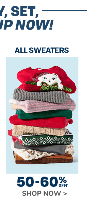 50% off All Sweaters