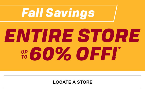 Up to 60% Off Entire Store ENTIRE STORE 60% OFF! 