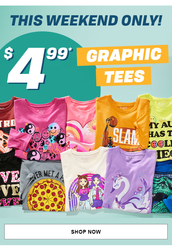 children's place graphic tees