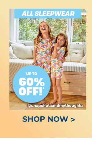Up to 60% off All Sleepwear